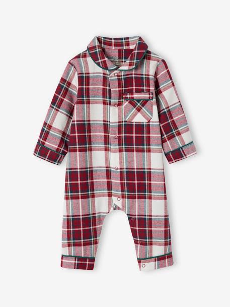 Pyjama Noël bébé à carreaux capsule famille carreaux rouge - vertbaudet enfant 