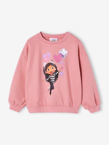 Sweat Gabby et la maison magique en molleton blush - vertbaudet enfant 