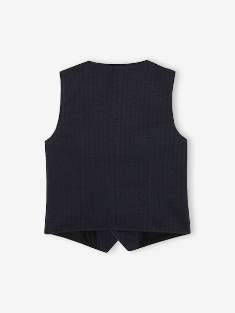 Gilet sans manches garçon à chevrons marine - vertbaudet enfant 