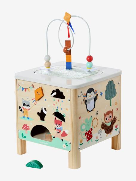 Cube d'activités sensoriel LES ANIMAUX JOYEUX en bois FSC® bois - vertbaudet enfant 