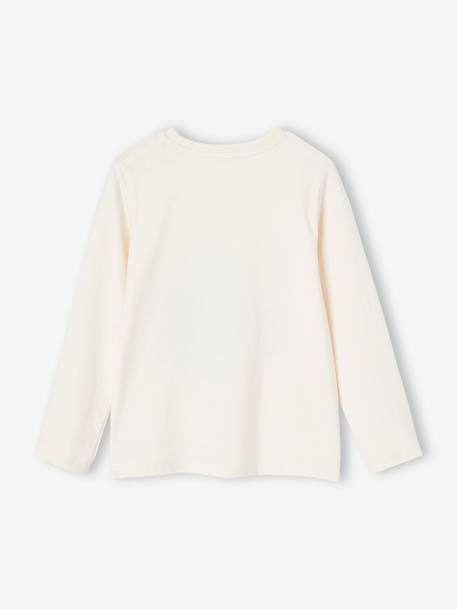 T-shirt motif ludique garçon écru - vertbaudet enfant 