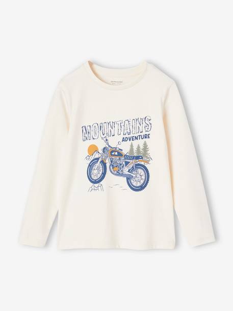 T-shirt motif ludique garçon écru - vertbaudet enfant 