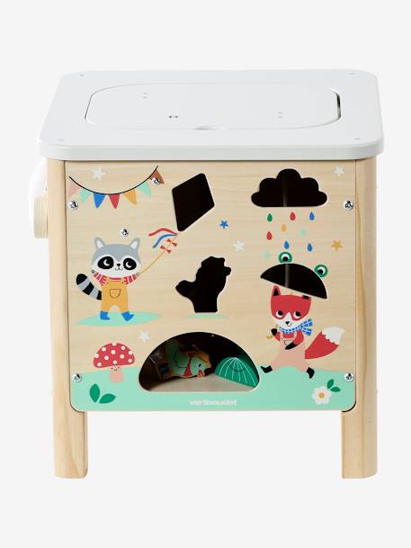 Cube d'activités sensoriel LES ANIMAUX JOYEUX en bois FSC® bois - vertbaudet enfant 