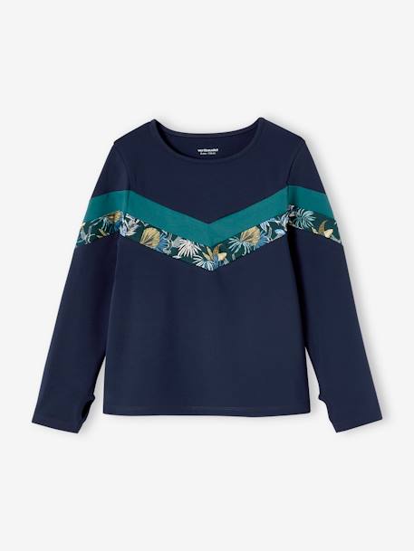 TS sport matière technique fille marine - vertbaudet enfant 