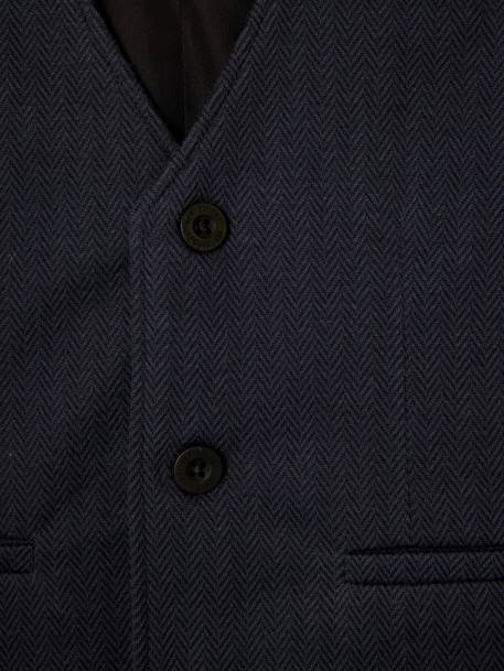 Gilet sans manches garçon à chevrons marine - vertbaudet enfant 