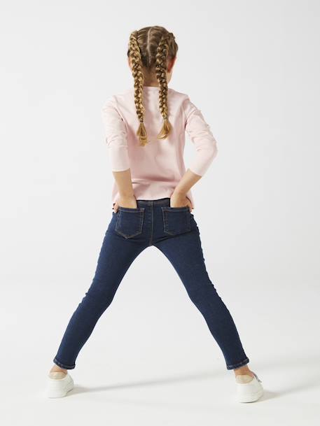 Jean fille tregging Basics bleu jean+stone - vertbaudet enfant 