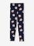 Meisjeslegging van ribtricot marineblauw+oudroze - vertbaudet enfant 
