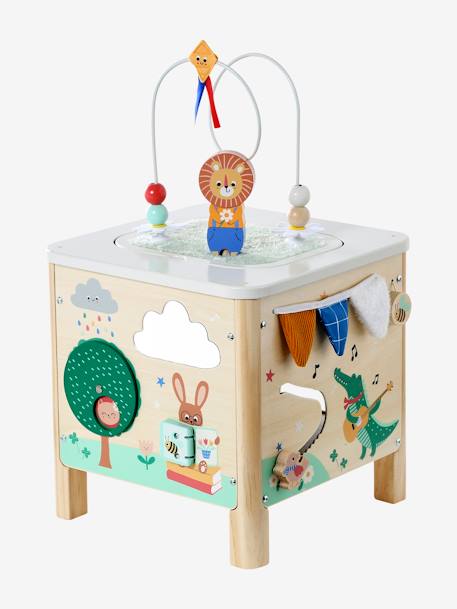 Cube d'activités sensoriel LES ANIMAUX JOYEUX en bois FSC® bois - vertbaudet enfant 