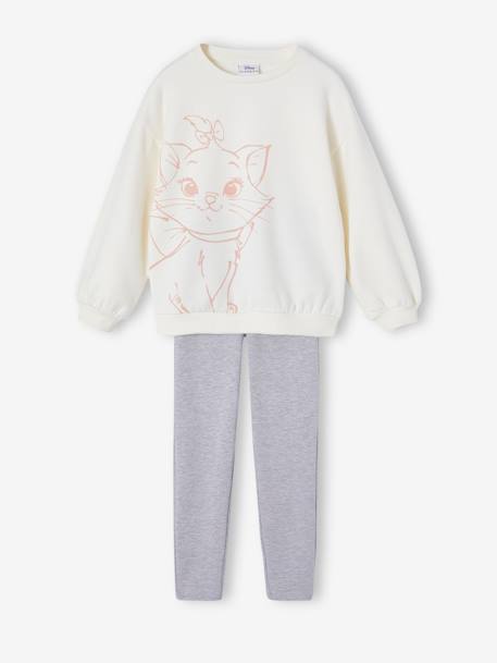 Ensemble sweat + legging Disney Marie Les Aristochats fille écru - vertbaudet enfant 