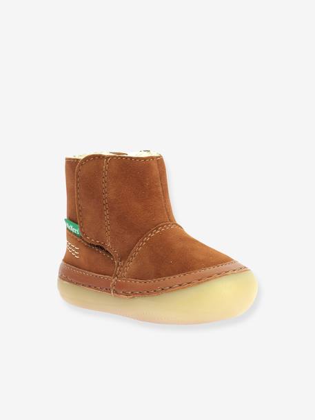 Boots Sokifaune Kickers camel - vertbaudet enfant 