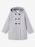 Manteau à capuche en lainage effet flanelle fille gris chiné - vertbaudet enfant 