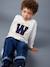 T-shirt lettre appliquée garçon écru - vertbaudet enfant 