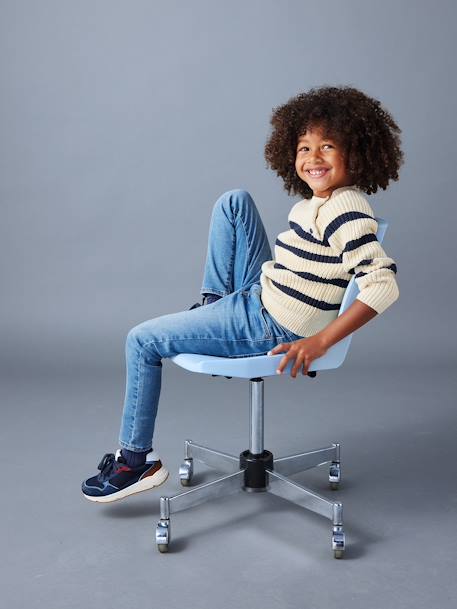 Jean garçon slim morphologique MEDIUM denim black+DENIM BRUT+denim gris+DENIM GRIS FONCE+double stone+STONE - vertbaudet enfant 