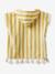 Personaliseerbare gestreepte baby-badponcho blauw+geel, gestreept+groen+roze - vertbaudet enfant 