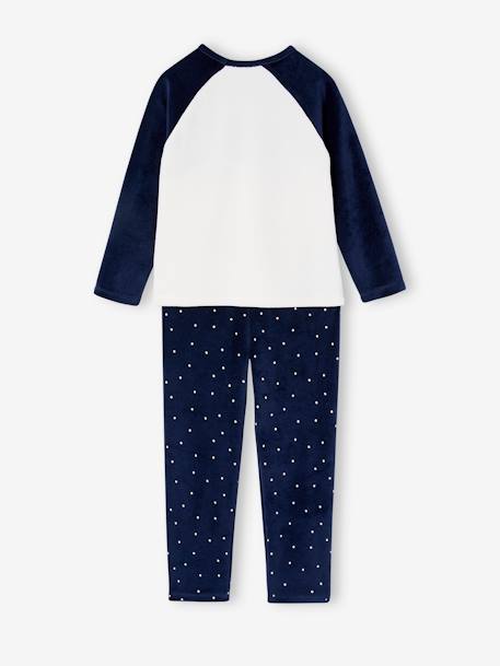 Pyjama fille velours licorne marine - vertbaudet enfant 
