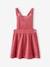 Ensemble robe tablier en velours et t-shirt fille rose+vert - vertbaudet enfant 