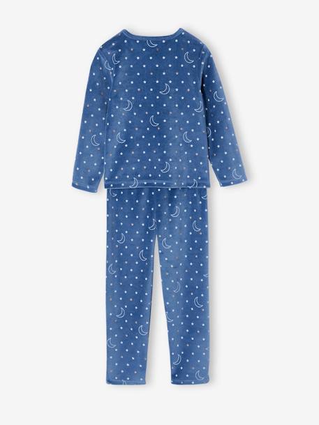 Lot de 2 pyjamas fille velours sur mon nuage vert d'eau - vertbaudet enfant 