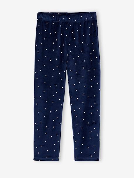 Pyjama fille velours licorne marine - vertbaudet enfant 