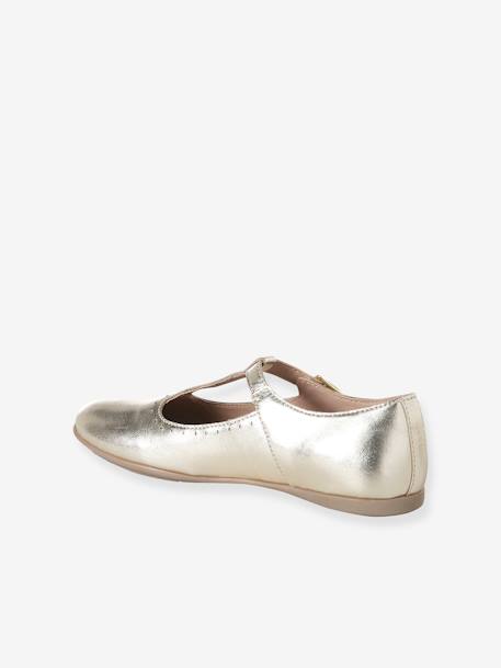 Ballerines plates fille or - vertbaudet enfant 