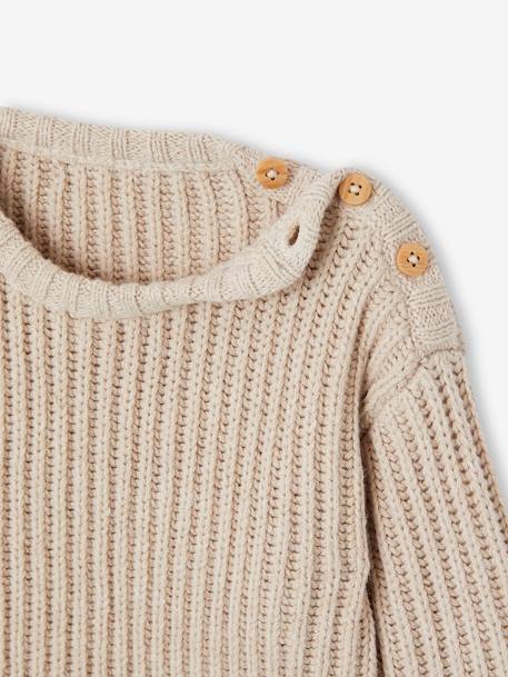 Ensemble 3 pièces mixte bébé naissance beige chiné - vertbaudet enfant 