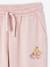 Joggingbroek met sierdetails meisjes van fleece roze (poederkleur) - vertbaudet enfant 