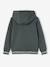 Sweat garçon zippé à capuche sport bleu grisé+gris chiné+lichen+marine - vertbaudet enfant 