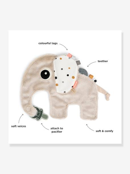 Doudou attache-sucette Elphee sable - vertbaudet enfant 