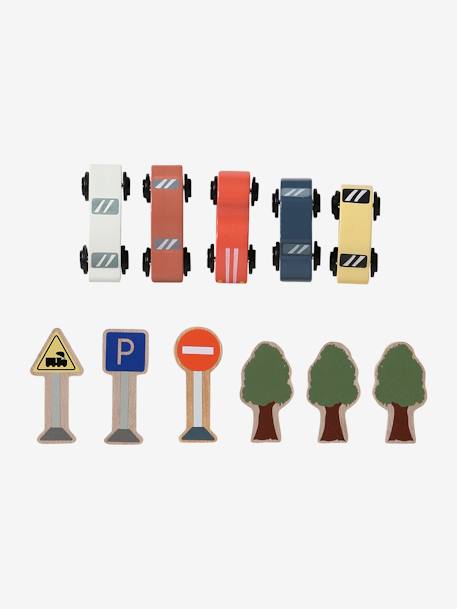 Voertuigen met accessoires in FSC 100%®-hout meerkleurig - vertbaudet enfant 