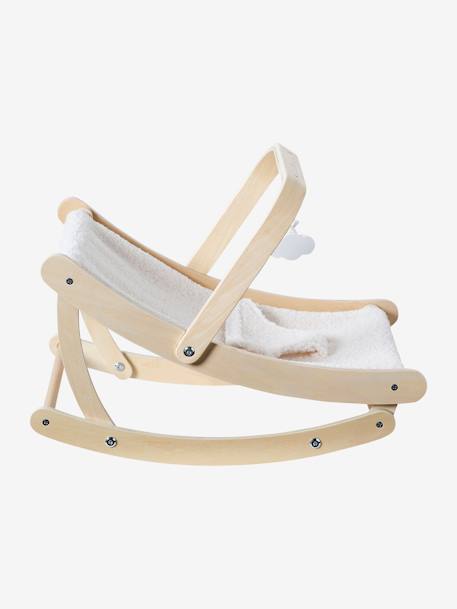 Transat pour poupon en bois FSC® et sherpa bois - vertbaudet enfant 