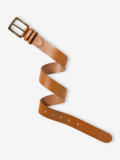 Klassieke riem jongens donkerbruin+marineblauw - vertbaudet enfant 