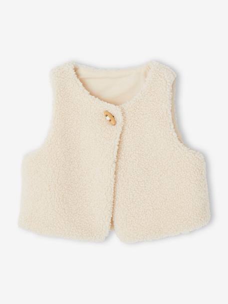 Ensemble 3 pièces bébé robe vichy + gilet + bandeau carreaux noir - vertbaudet enfant 