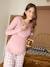 Pyjama 2 pièces femme allaitement rose poudré - vertbaudet enfant 