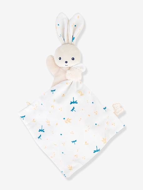 Doudou lapin - blanc+marron+vert - vertbaudet enfant 