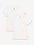 Lot 2 t-shirts manches courtes blanc - vertbaudet enfant 