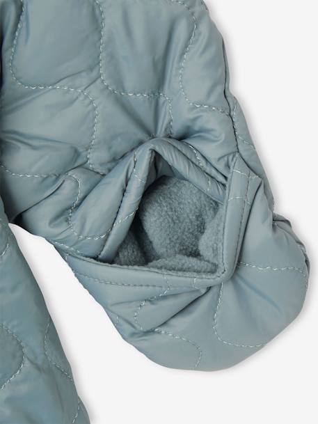 Combipilote bébé mixte matelassée doublée sherpa bleu canard - vertbaudet enfant 