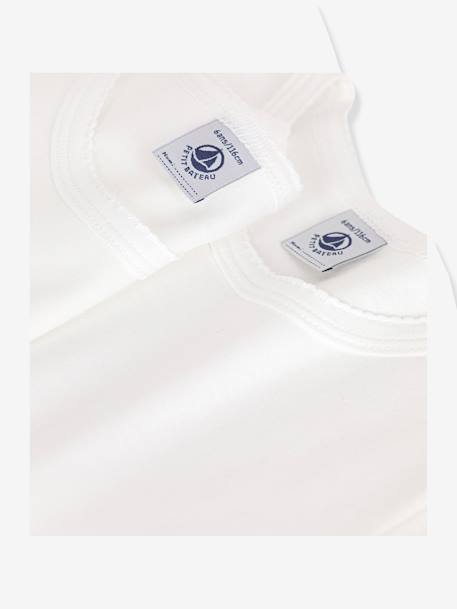Lot 2 t-shirts manches courtes blanc - vertbaudet enfant 
