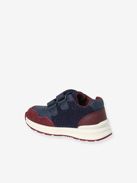 Baskets enfant garçon synthétique à scratchs lot bleu+marine - vertbaudet enfant 