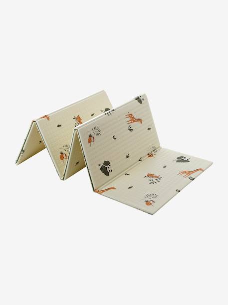 Grand tapis d'activités pliable bleu+écru+multicolore+vert - vertbaudet enfant 
