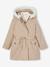 Parka à capuche 3 en1 fille taupe - vertbaudet enfant 