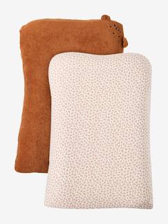 Puériculture-Matelas, accessoires de lange-Lot 2 housses matelas à langer animaux