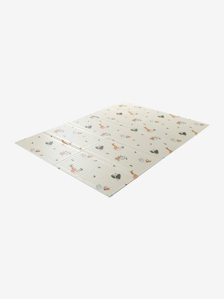 Grand tapis d'activités pliable bleu+écru+multicolore+vert - vertbaudet enfant 