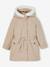 Parka à capuche 3 en1 fille taupe - vertbaudet enfant 