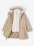 Parka à capuche 3 en1 fille taupe - vertbaudet enfant 