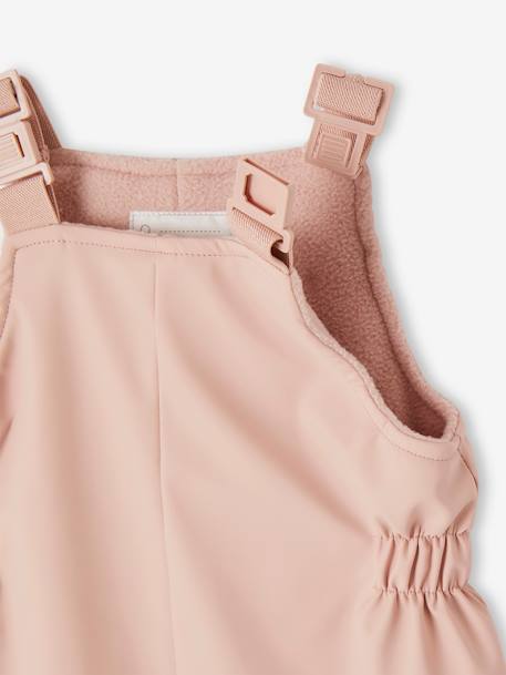 Ensemble manteau + salopette de pluie bébé rose poudré - vertbaudet enfant 