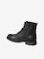 Bottines enfant fille vernies synthétique zippées lot noir+noir+noir imprimé - vertbaudet enfant 
