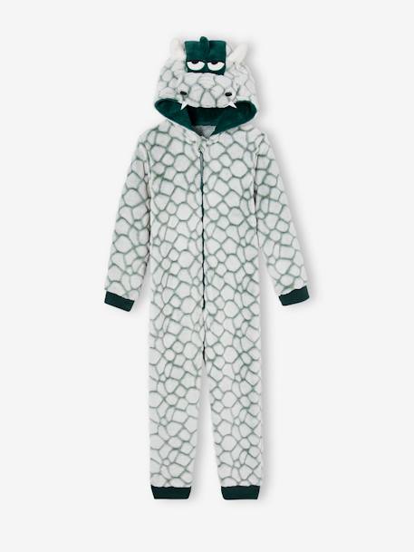 Surpyjama garçon à capuche dragon vert - vertbaudet enfant 