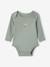 Lot 5 bodies manches longues bébé emmanchures américaines vert sauge - vertbaudet enfant 