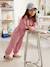 Combinaison longue en toile garment dyed fille vieux rose - vertbaudet enfant 