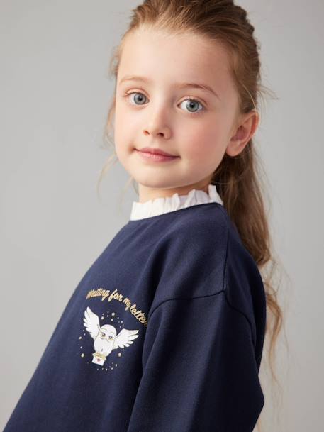 Robe sweat preppy motif Hedwige Harry Potter fille marine - vertbaudet enfant 