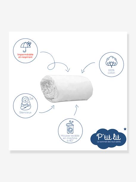 Drap magique 2 en 1 : drap-housse / alèse P'TIT LIT blanc - vertbaudet enfant 